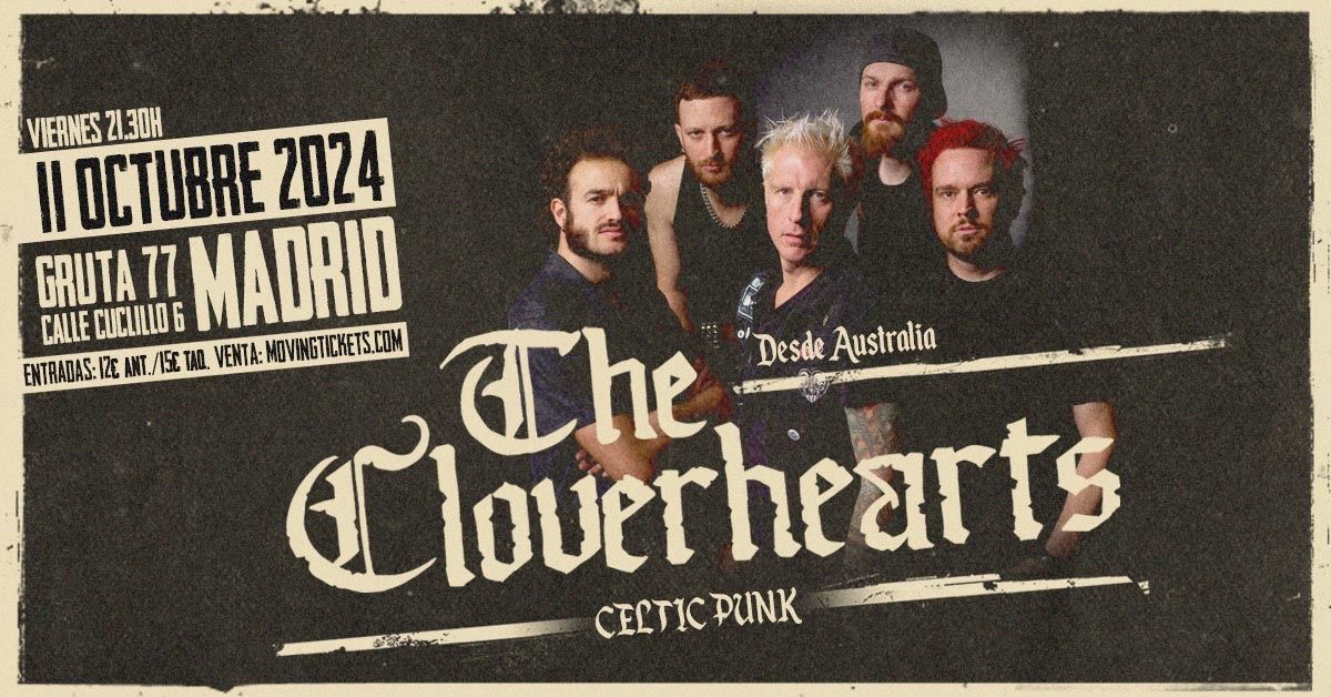 The Cloverhearts + Bladders + Reina Roja en Gruta77