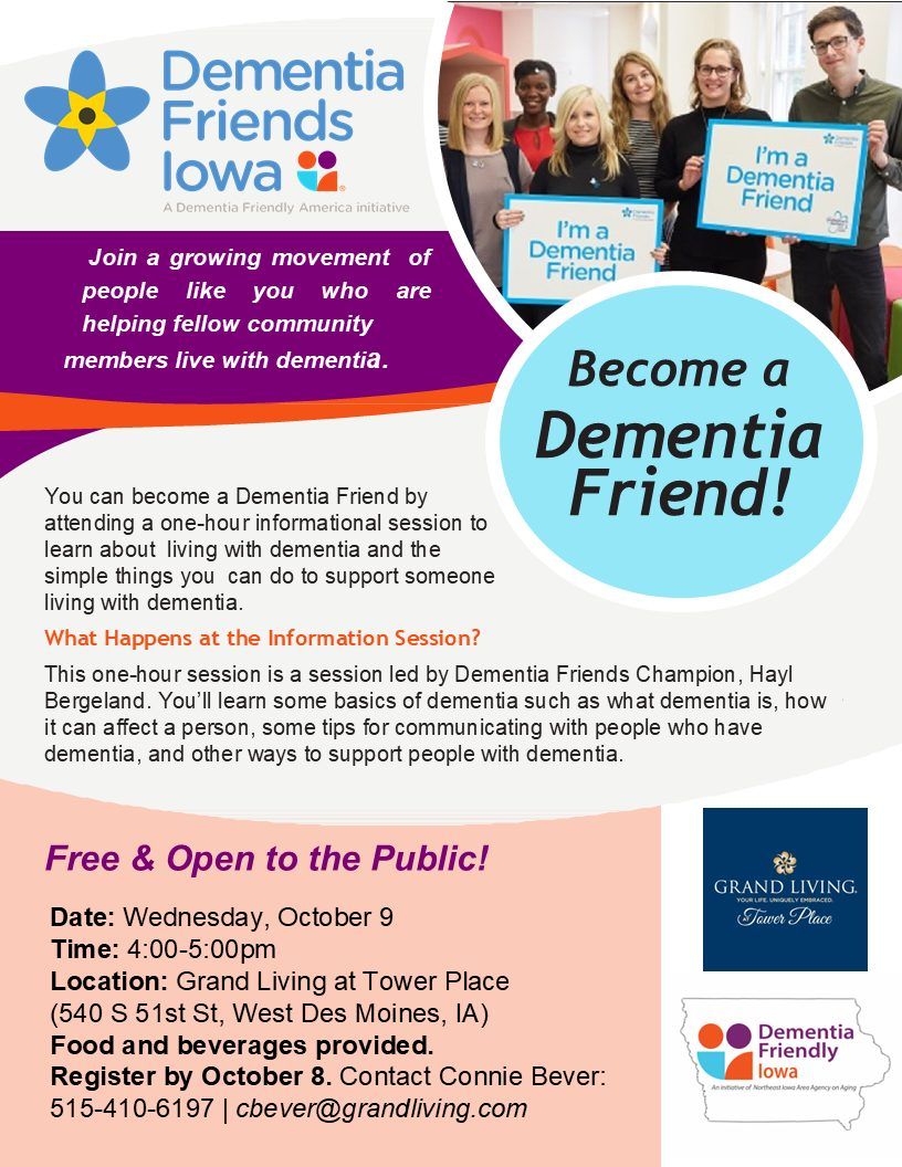 Become a Dementia Friend! (West Des Moines)