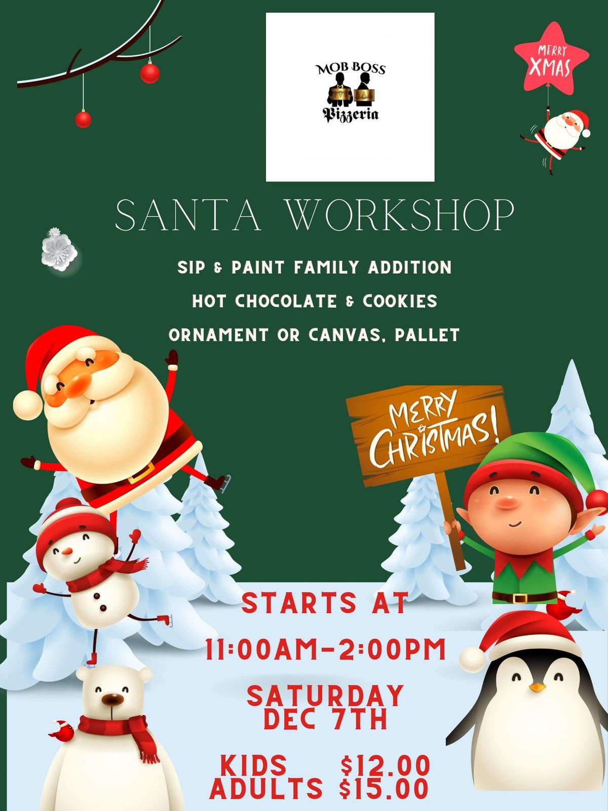 Santa Workshop Sip & Paint