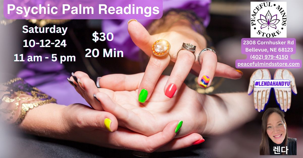 \u2764\ufe0f\ud83d\udd90\ud83d\udd2ePsychic Palm Readings\u2764\ufe0f Mid October Special 