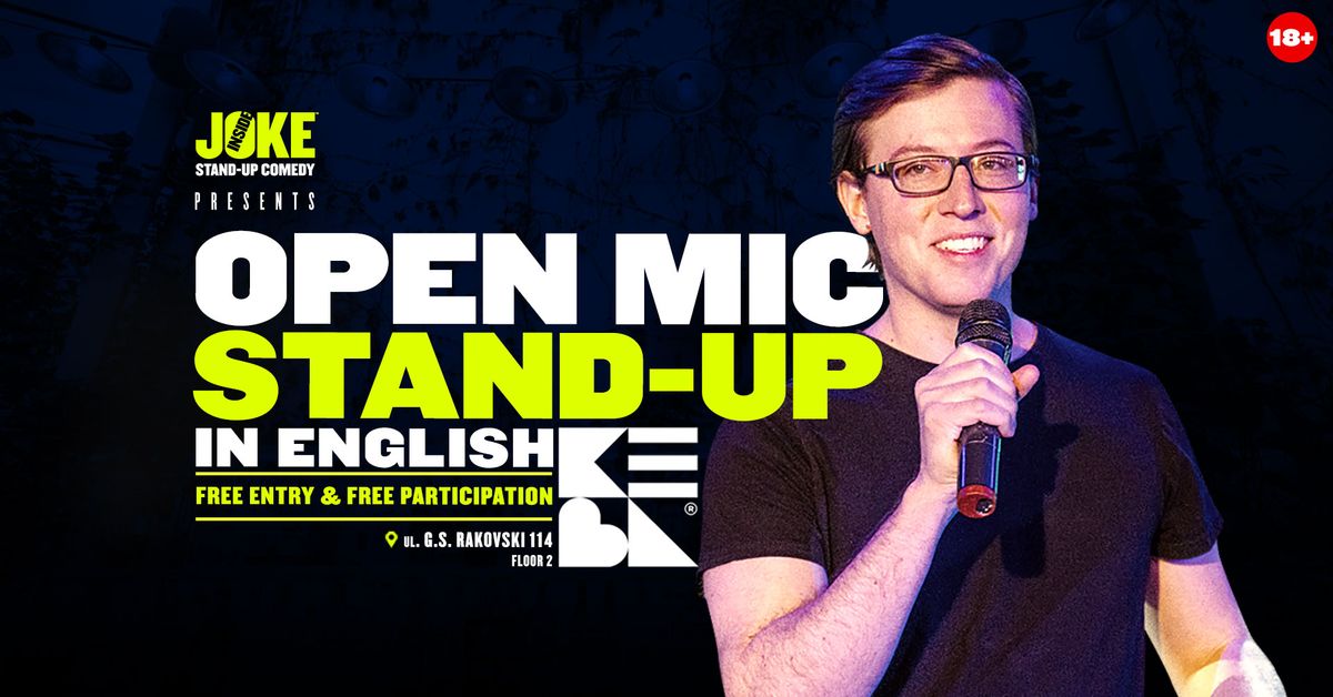 Open Mic Stand-up Comedy in English * KEVA * MAY 20th