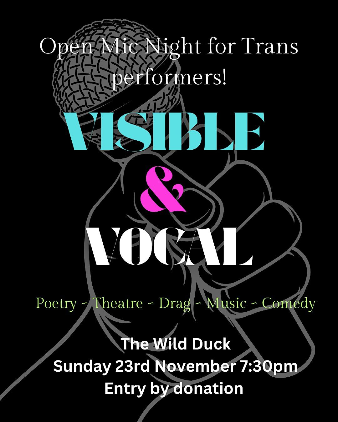 Visible & Vocal - An Open Mic Night for Trans Performers