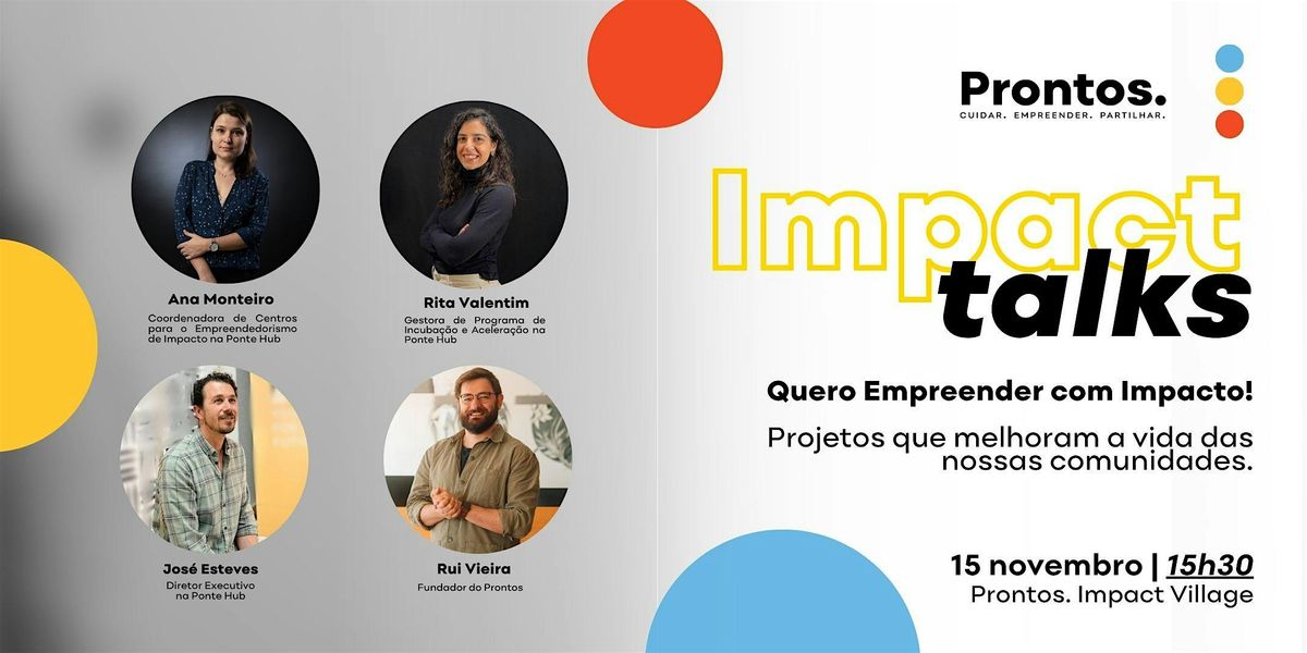 Impact Talk - Quero empreender com impacto!