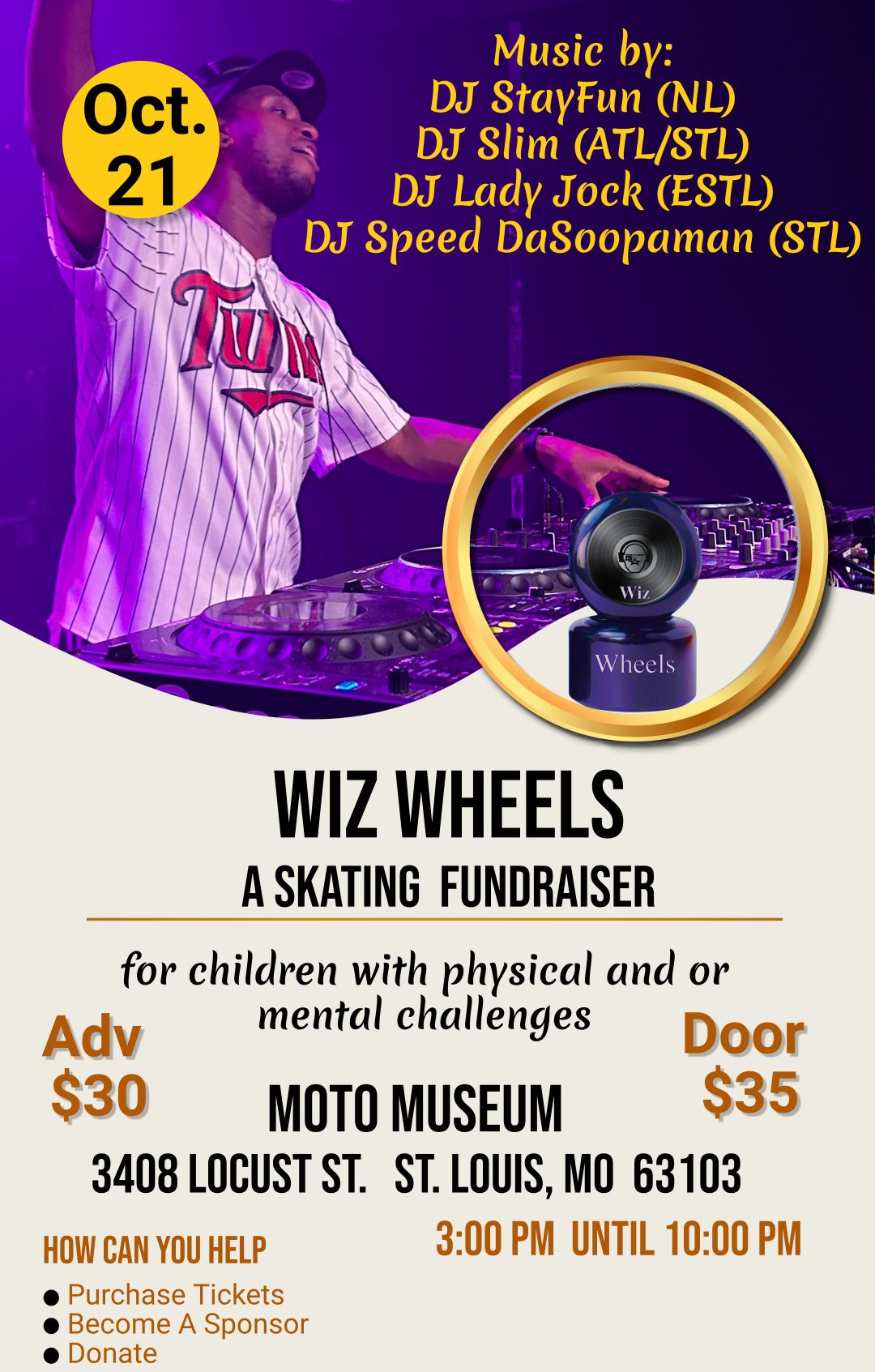 Oct. 21 is "G.Wiz Day" in St. Louis and we're Rolling for a Cause.