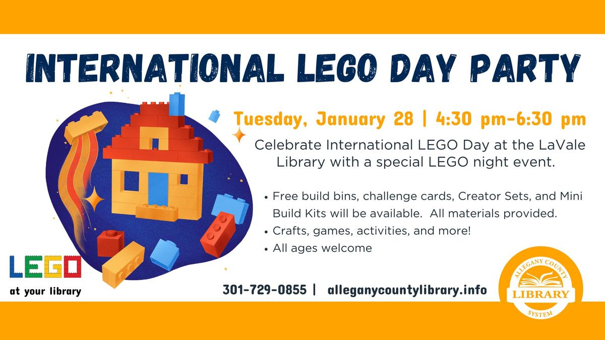 International LEGO Day Party at LaVale Library