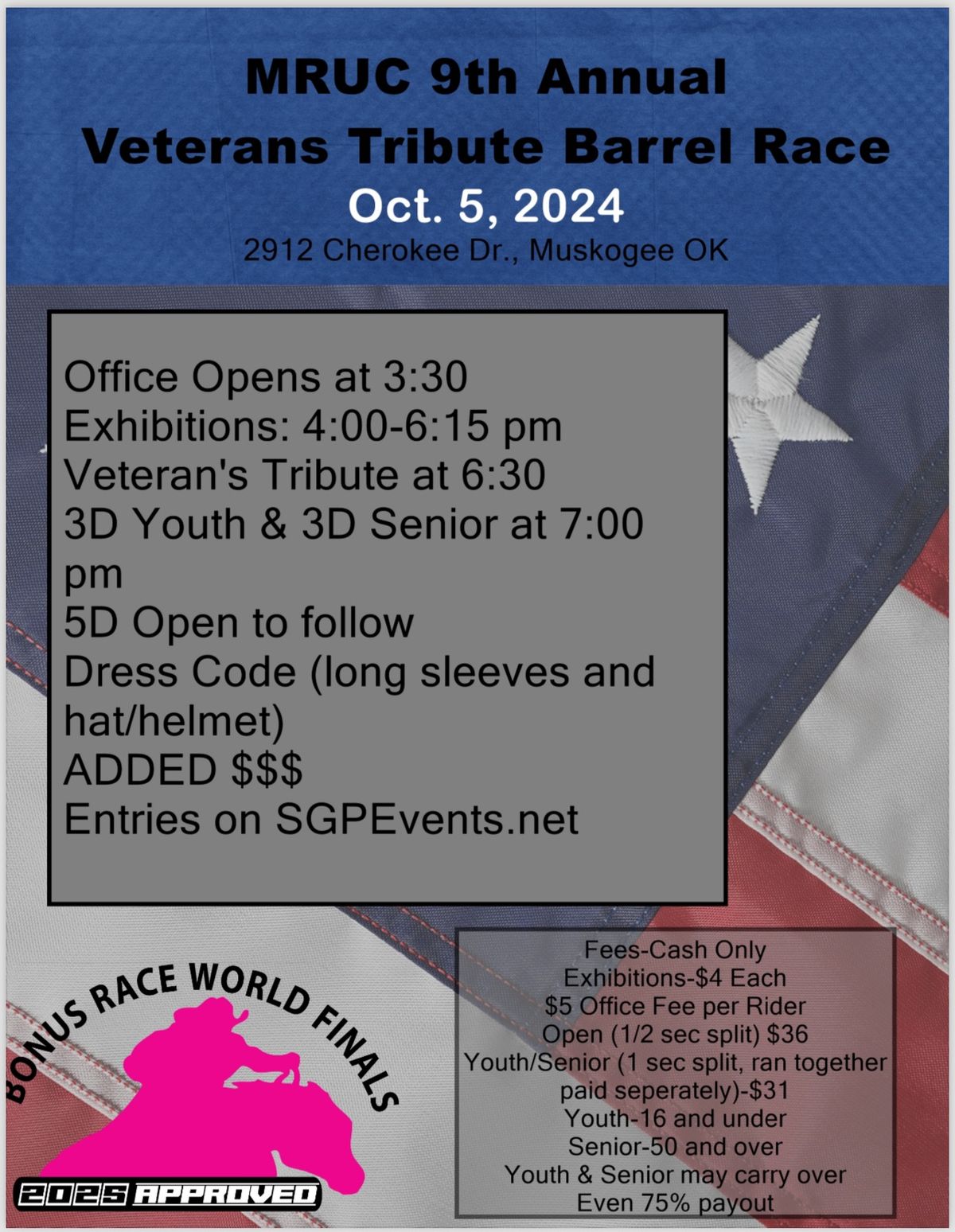 9th Annual Veterans Tribute Barrel Race