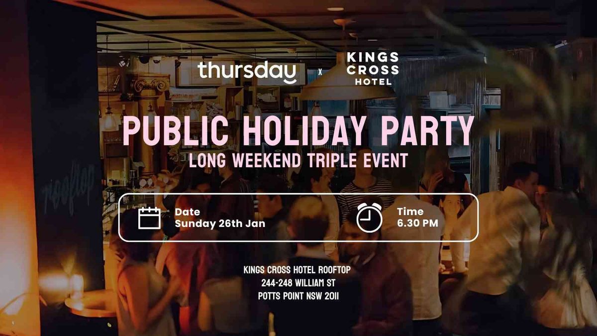 Sunday | \ud83c\udf79 KX Rooftop | Long Weekend Event #3 | Kings Cross