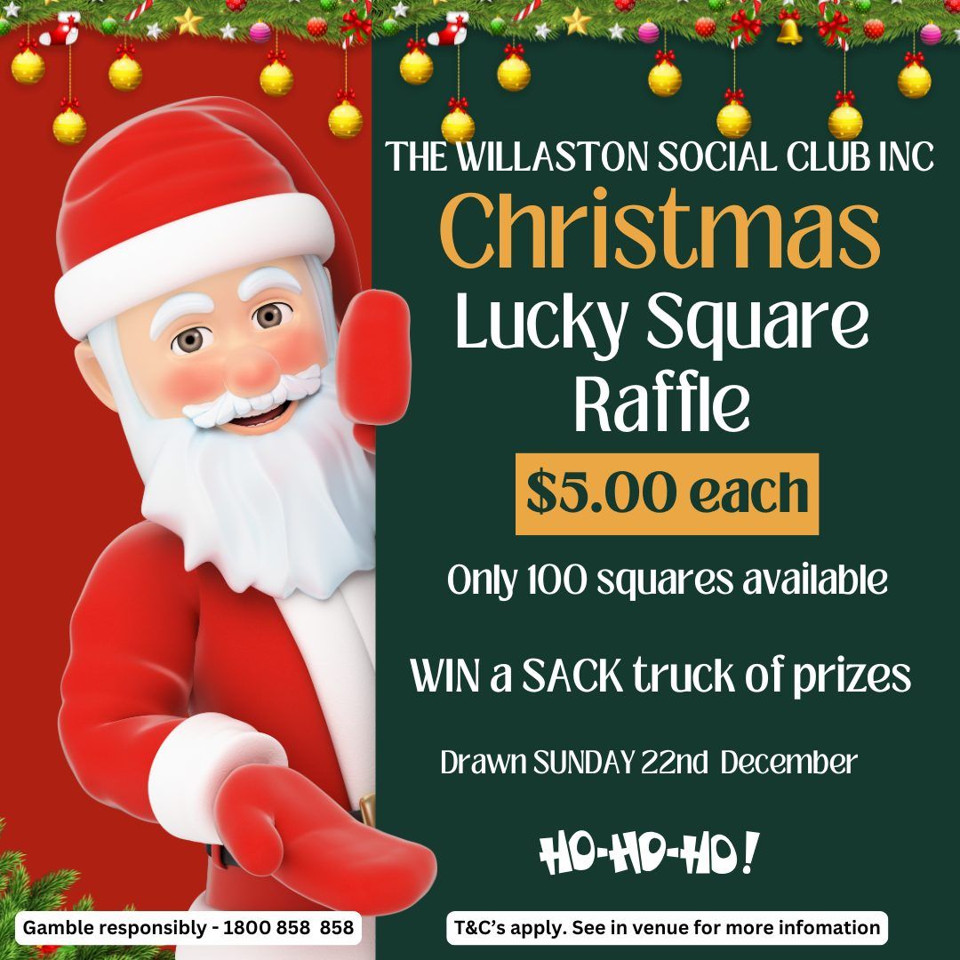 Christmas Lucky Square Raffle