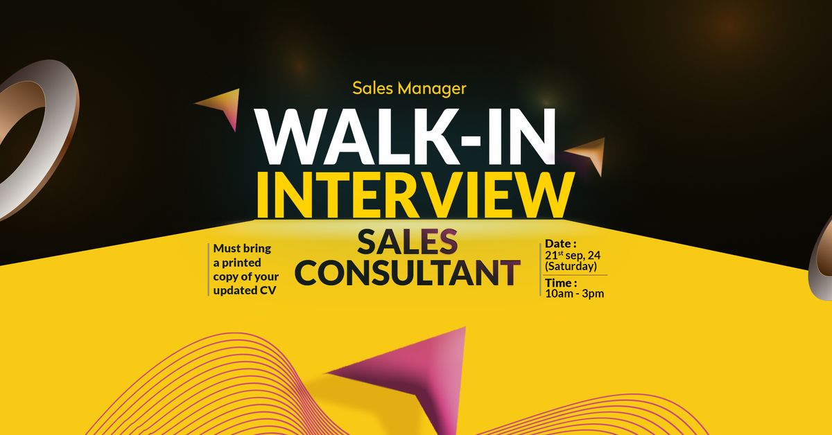 WALK-IN INTERVIEW SESSION 