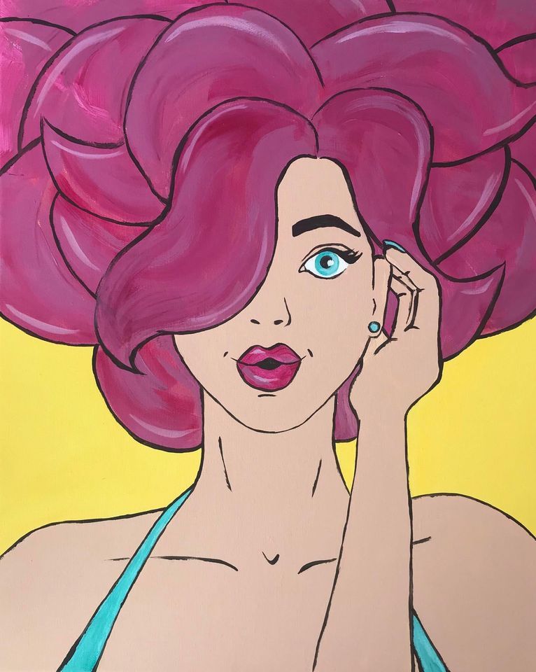 Sip and Create: Poppy Pop Art Painting Event
