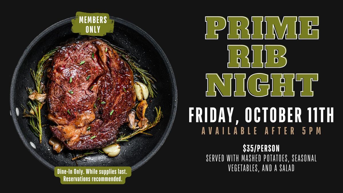 Prime Rib Night