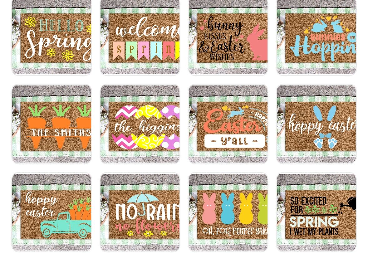 03\/08\/2025 10 am Spring & Easter Doormats