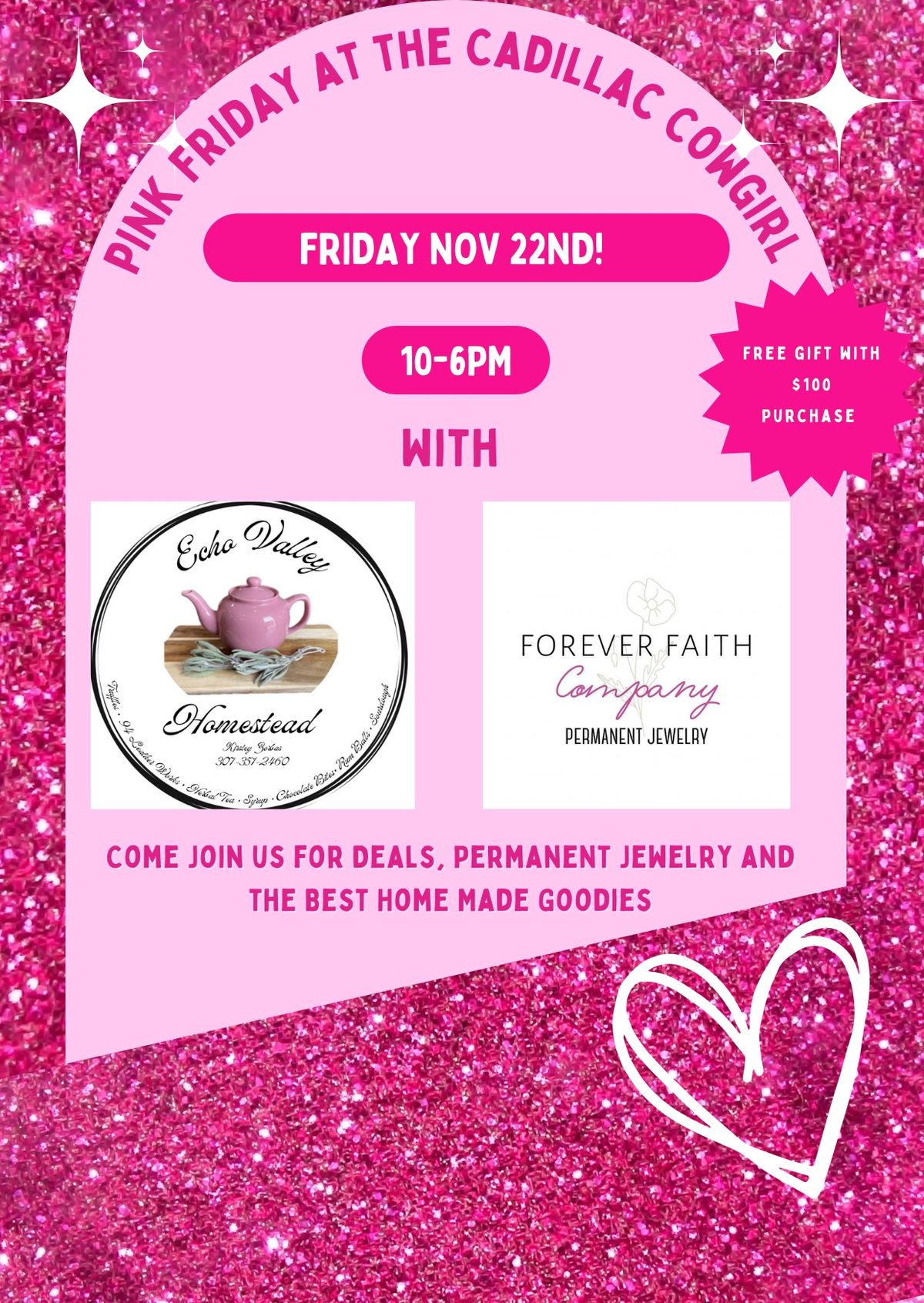 Pink Friday at The Cadillac Cowgirl 