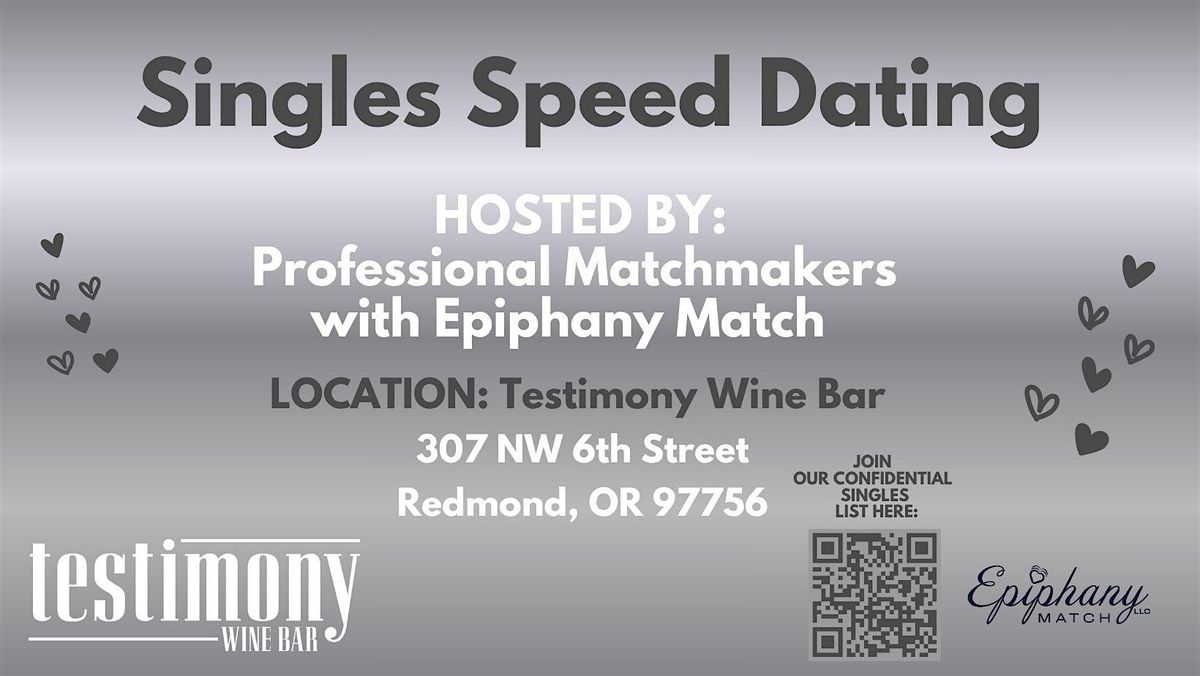 Speed Dating for Singles! (ages 25ish-75ish)