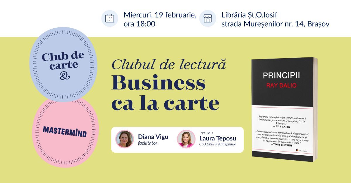 Business ca la carte - Club de lectur\u0103 \u0219i mastermind