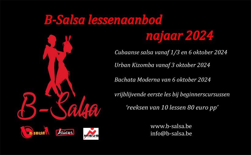 B-salsa Brugge lessenaanbod  najaar 2024