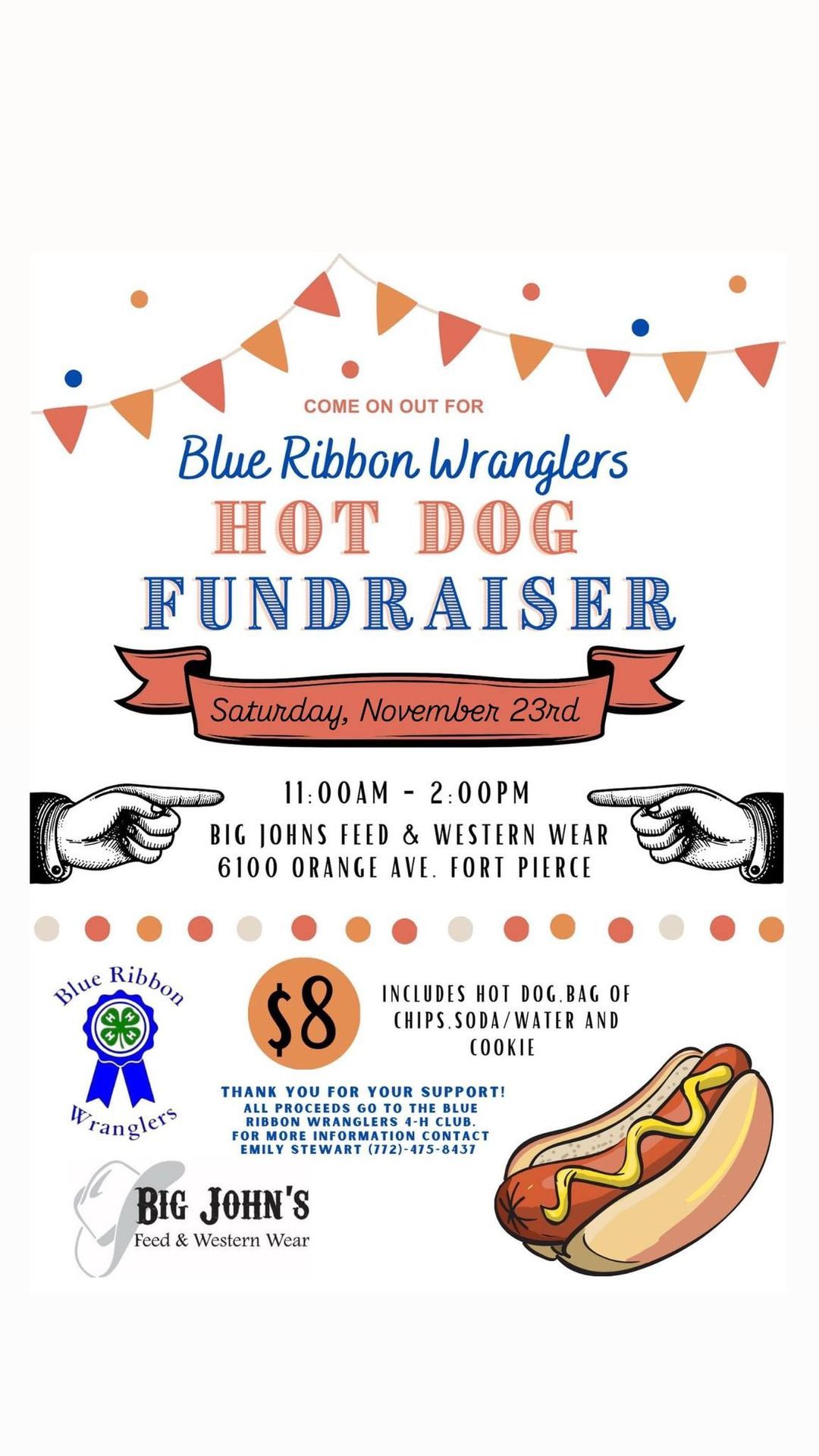 Annual Hot Dog Bar Fundraiser