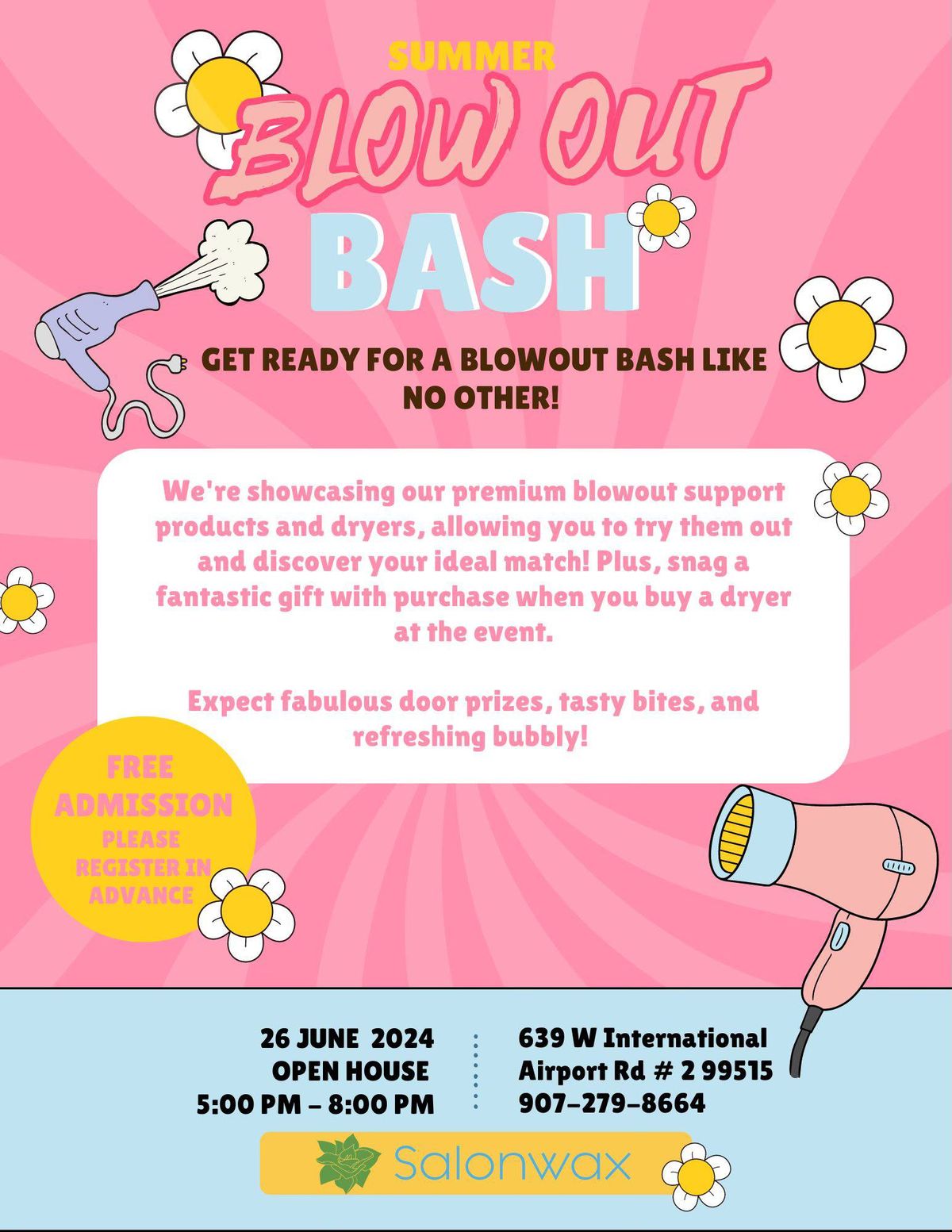 Summer Blowout Bash at Salonwax!