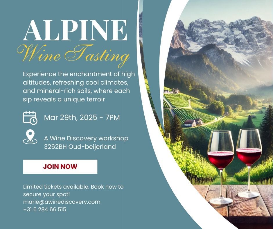 Alpine wine tasting 