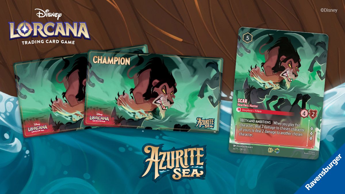 Disney's Lorcana Azurite Seas Set Champs