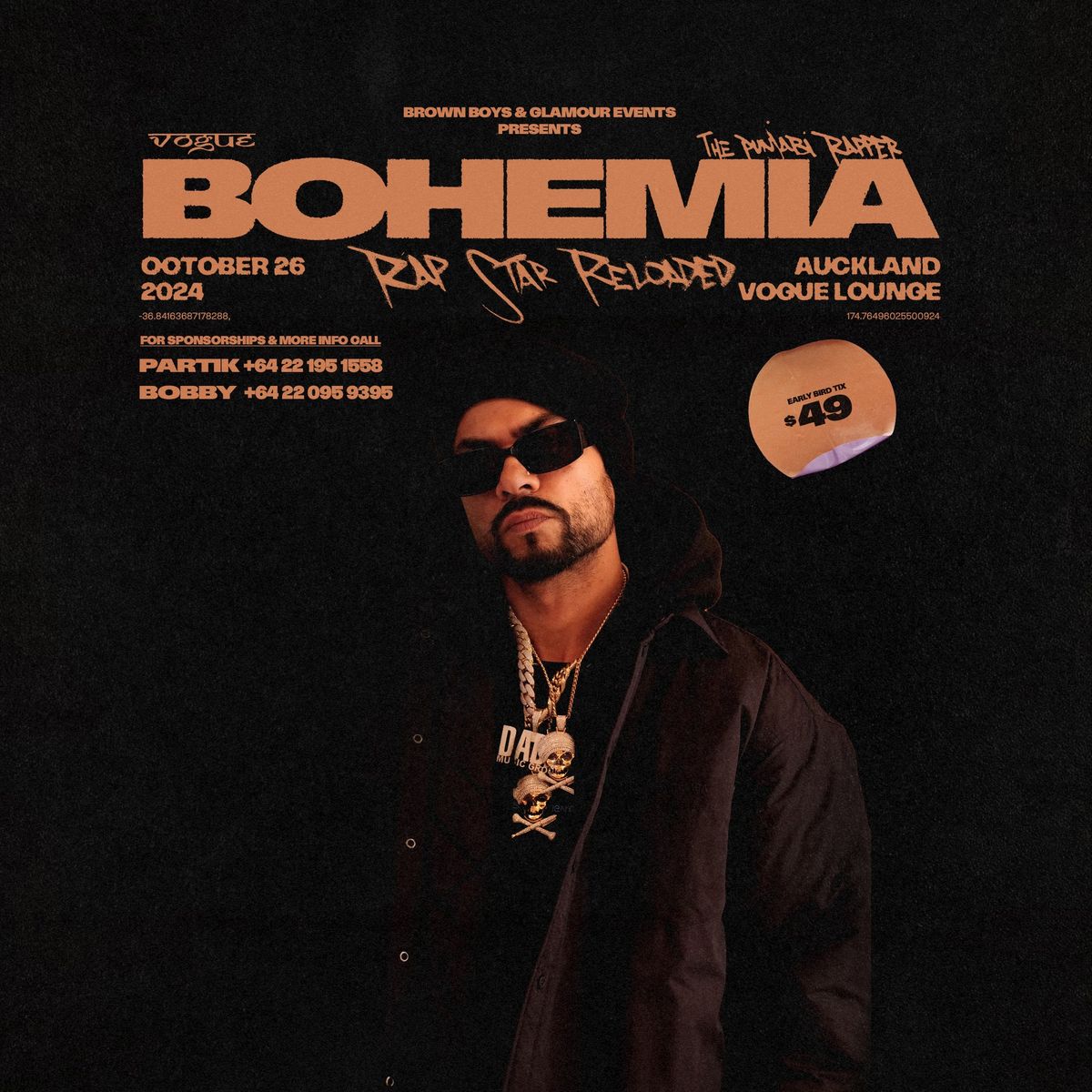 BOHEMIA LIVE IN AUCKLAND