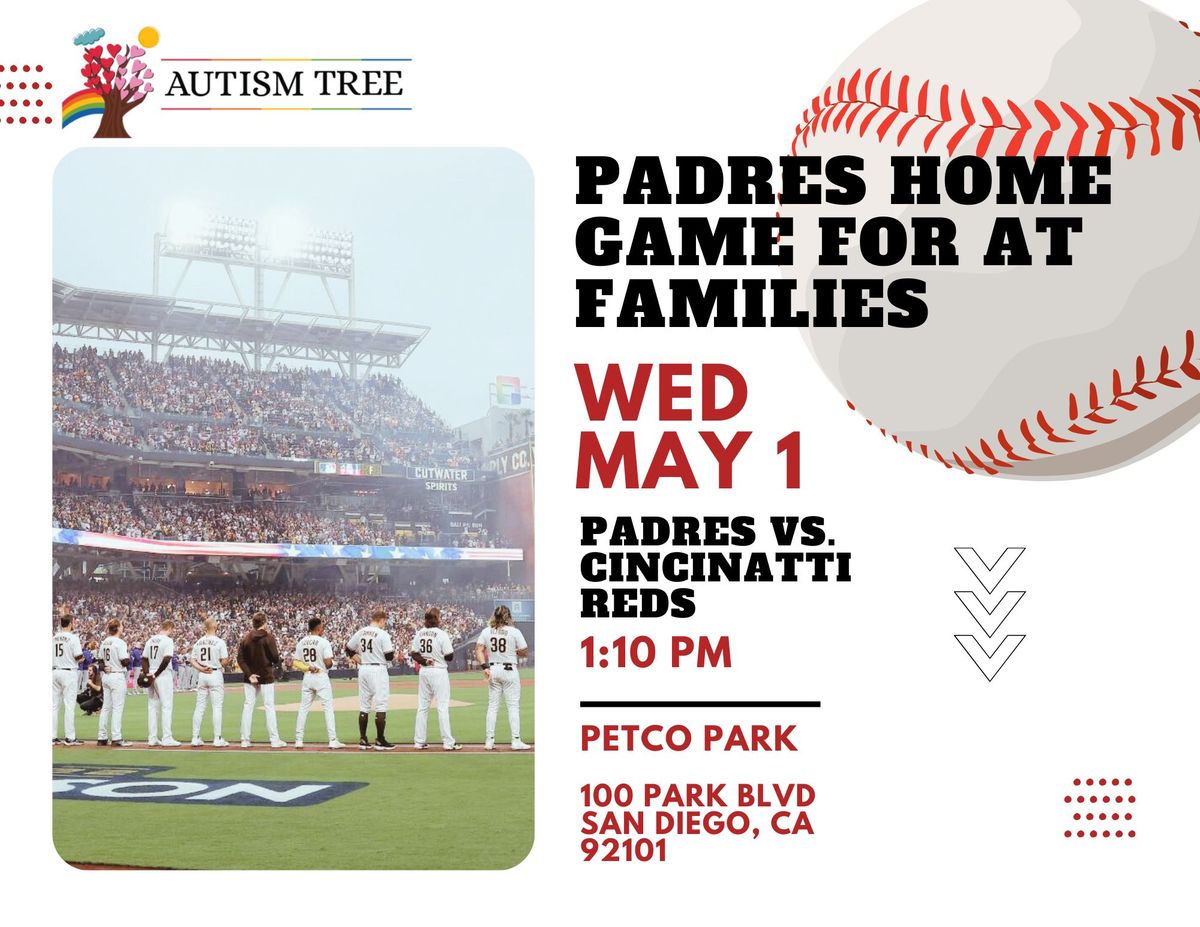 Padres Home Game for Autism Tree Families 