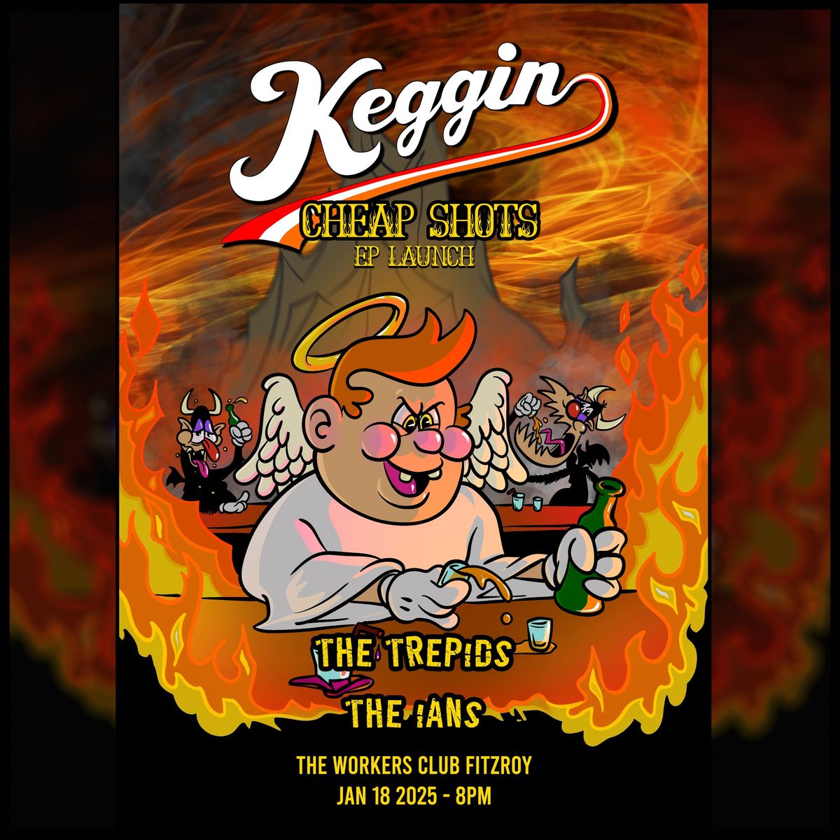 Keggin "Cheap Shots" EP release party with The Trepids and The Ians