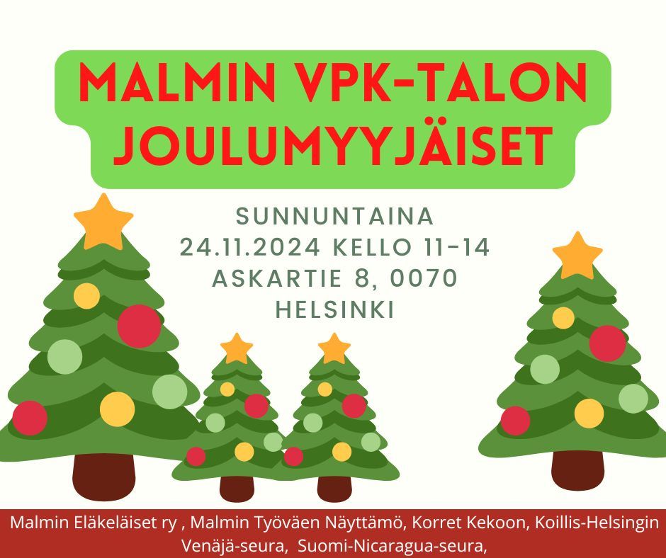 Malmin VPK-talon joulumyyj\u00e4iset