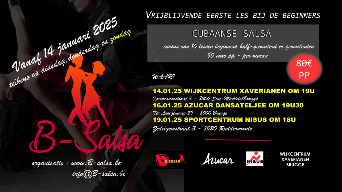 Start to dance salsa, van beginner tot gevorderd.