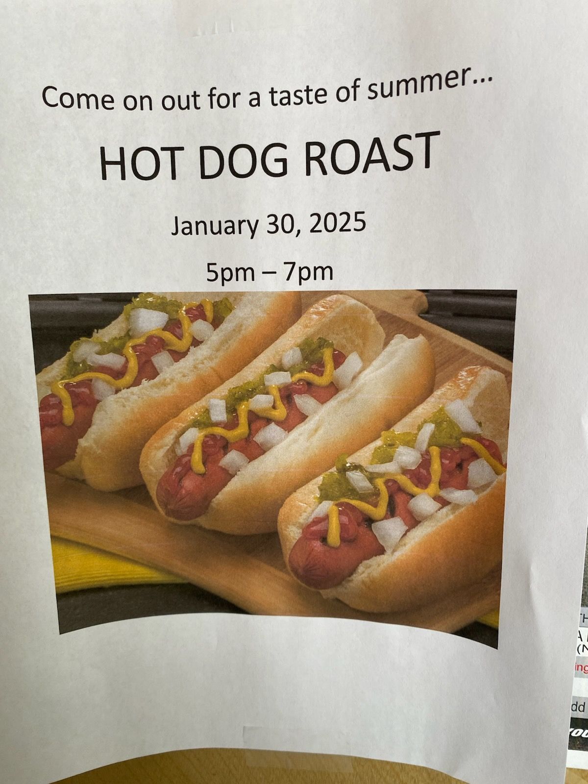 Hot Dogs in January