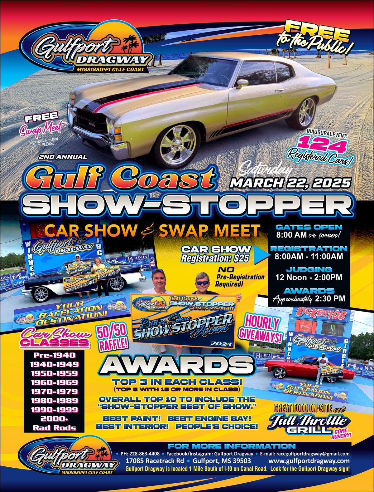 2nd Annual Gulfport Dragway Show Stopper Car Show and Swap Meet