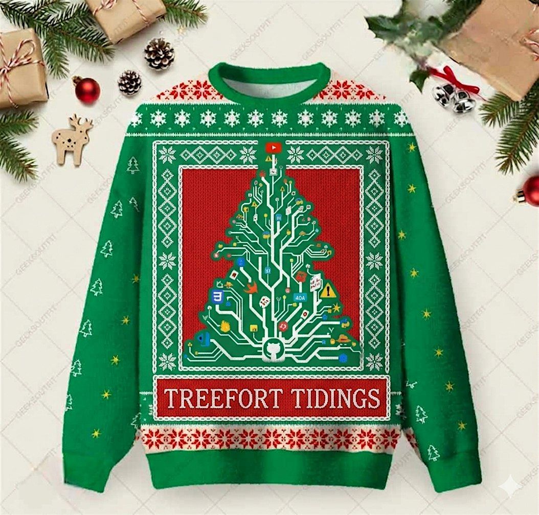 Tree Fort Tidings-Ugly Sweater, Potluck, Holiday Karaoke Party Sing Along