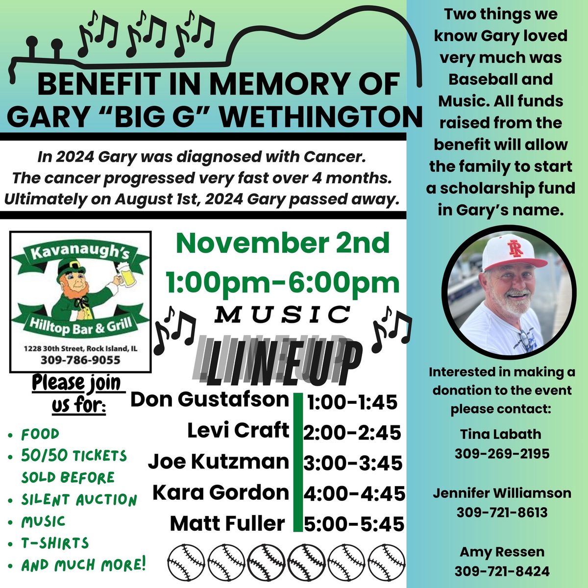 BENEFIT IN MEMORY OF GARY \u201cBIG G\u201d WETHINGTON