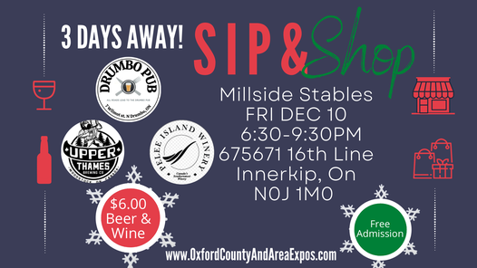 Sip N Shop at Millside Stables by OC&A Expos