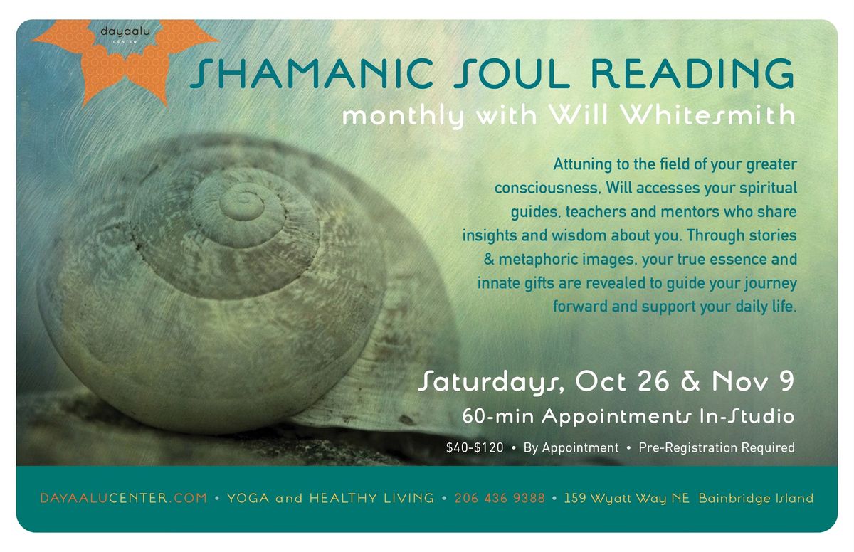 Shamanic Soul Readings with Will Whitesmith (In-Studio)