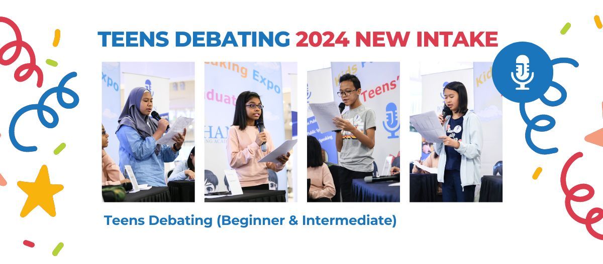 Teens Debating 2024 New Intake (Intermediate)