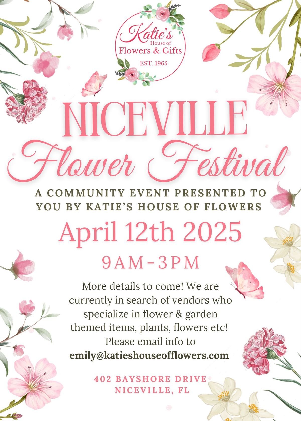 Niceville Flower Festival - Presented by Katie\u2019s House of Flowers 