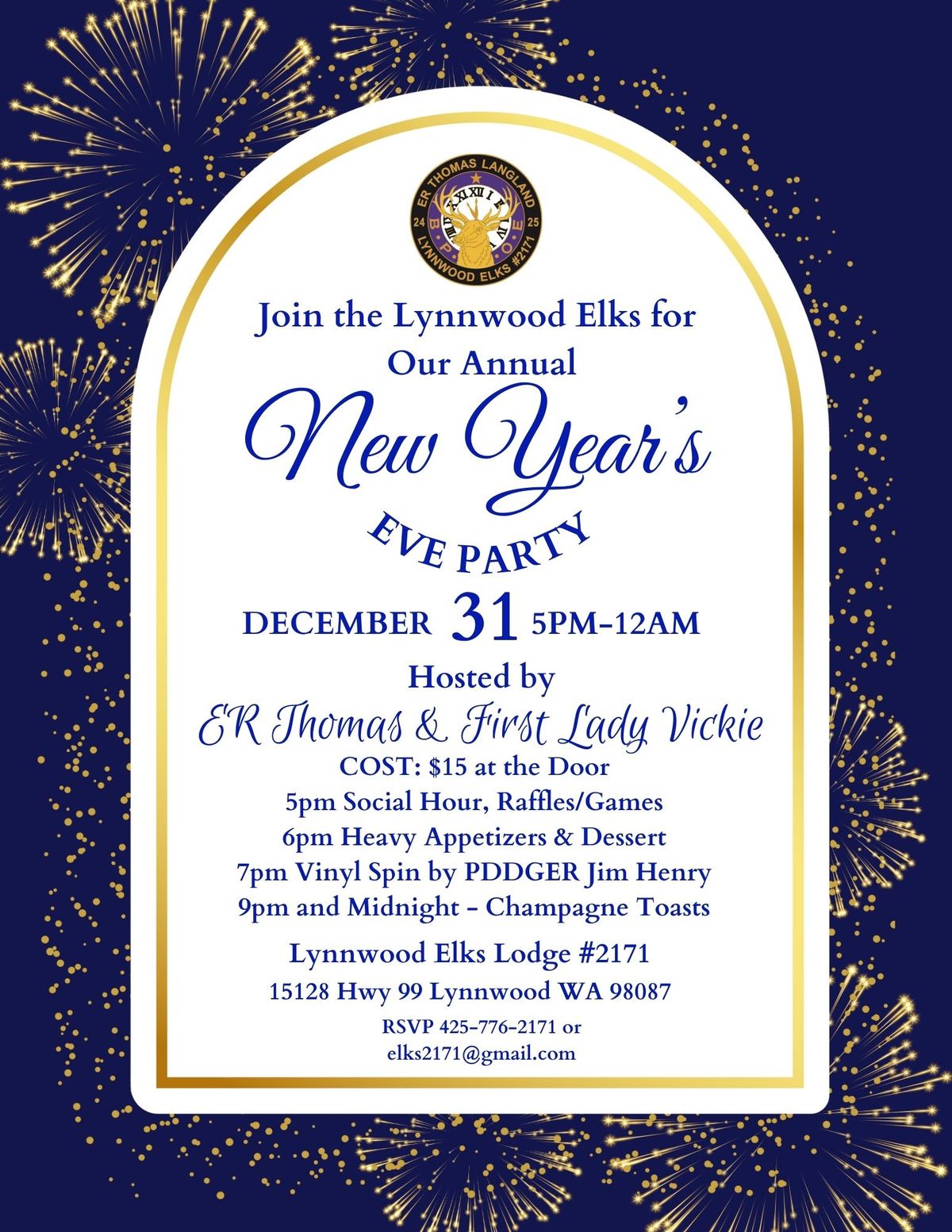 New Year's Eve Party at Lynnwood Elks