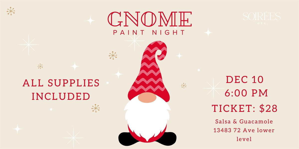 Holiday Gnome Paint Night