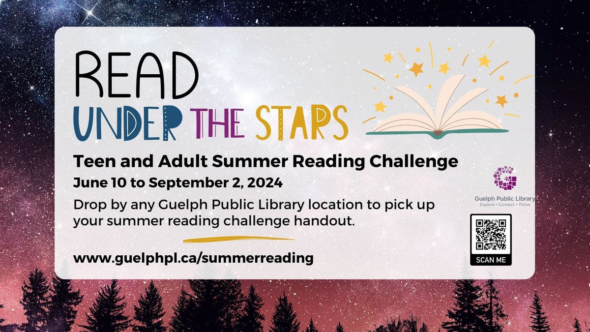 Teen and Adult Summer Reading Challenge: Read Under the Stars