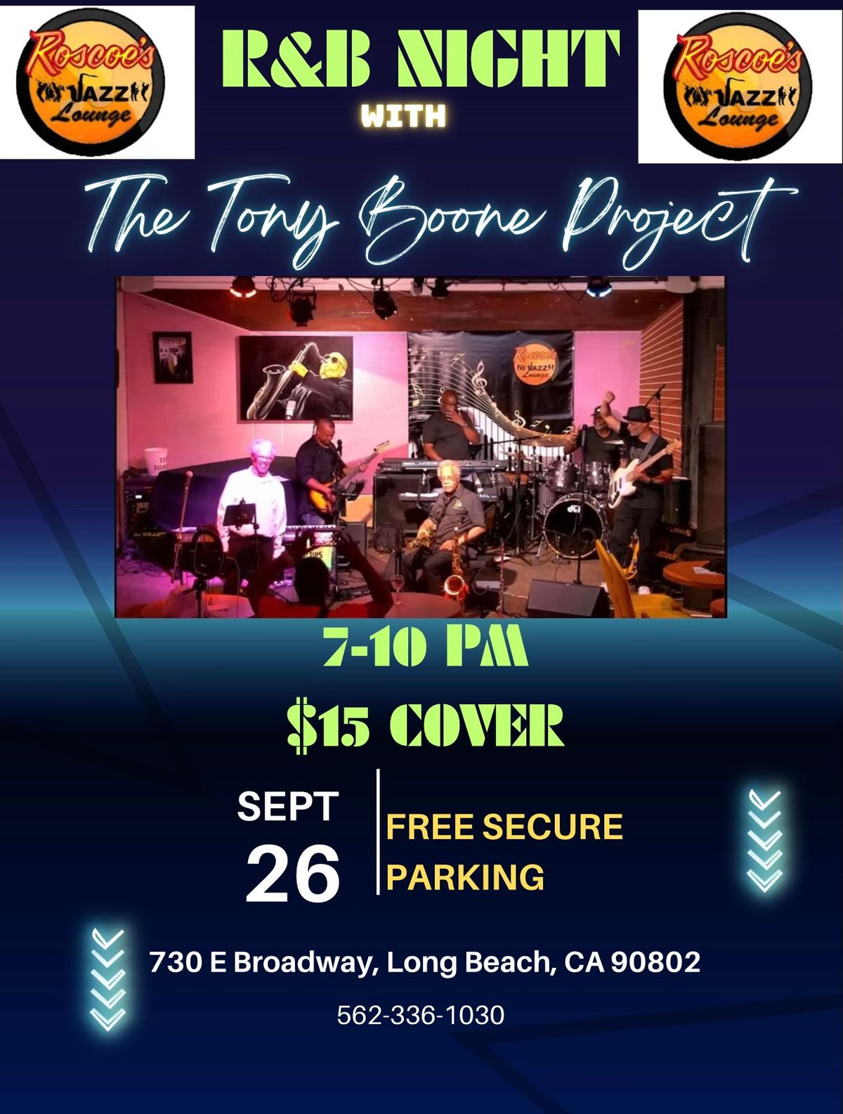 R&B Night at Roscoe\u2019s Jazz Lounge, Long Bech, Ca 