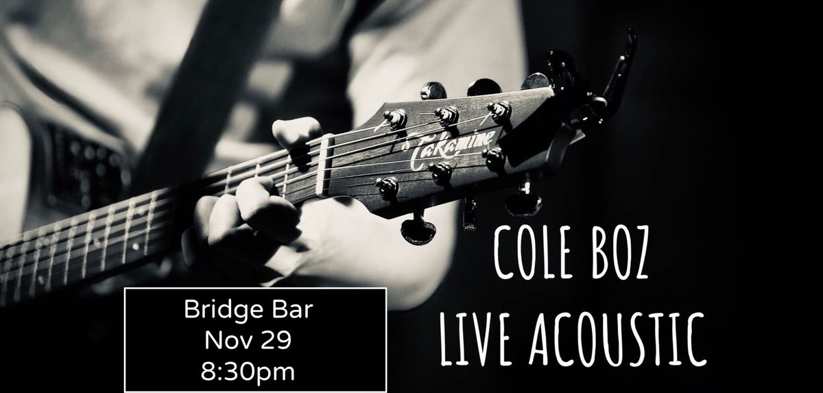 Cole Boz @ Bridge Bar