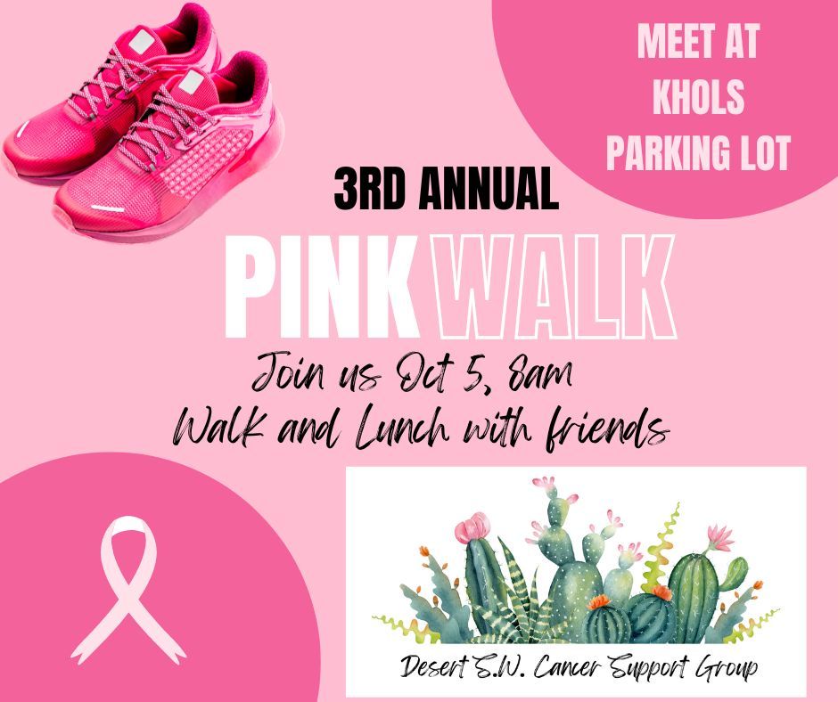 3rd Annual Breast Cancer Awareness Pink Walk!