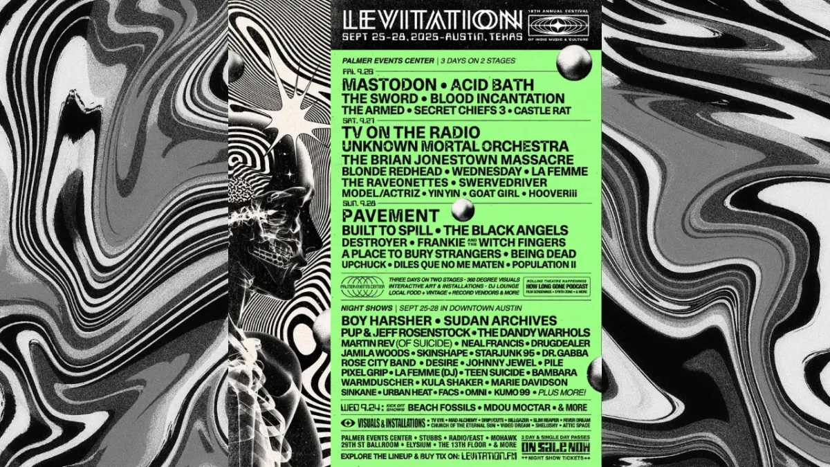 Parking Levitation Festival - (3-Day Pass) with Mastodon, TV on the Radio, Pavement, and more!