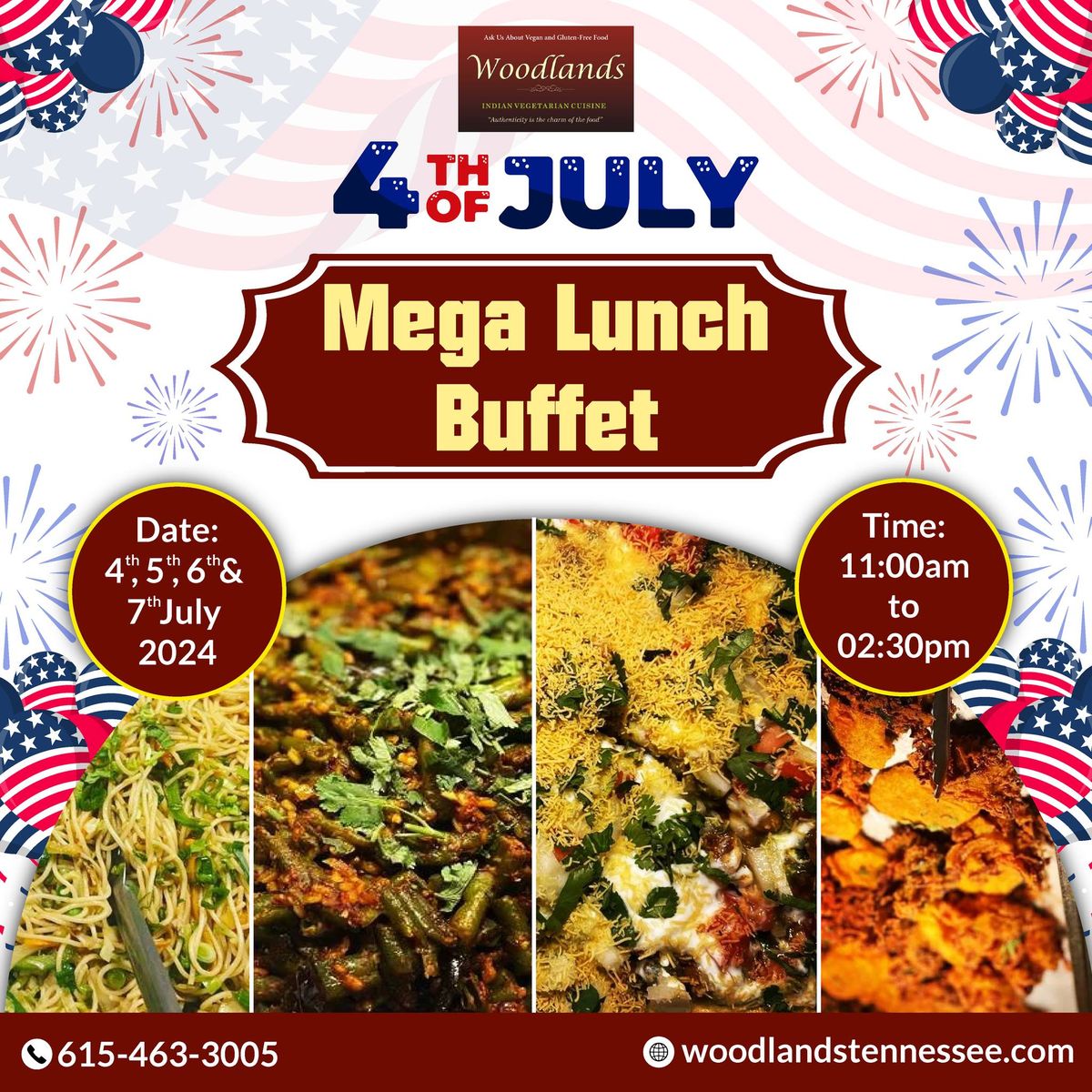 4th of July 2024 Mega Lunch Buffet