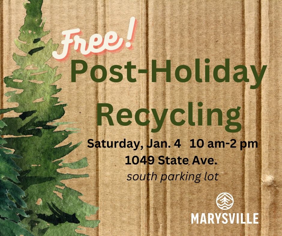 Post-Holiday Recycling & 'Tree-cycling'