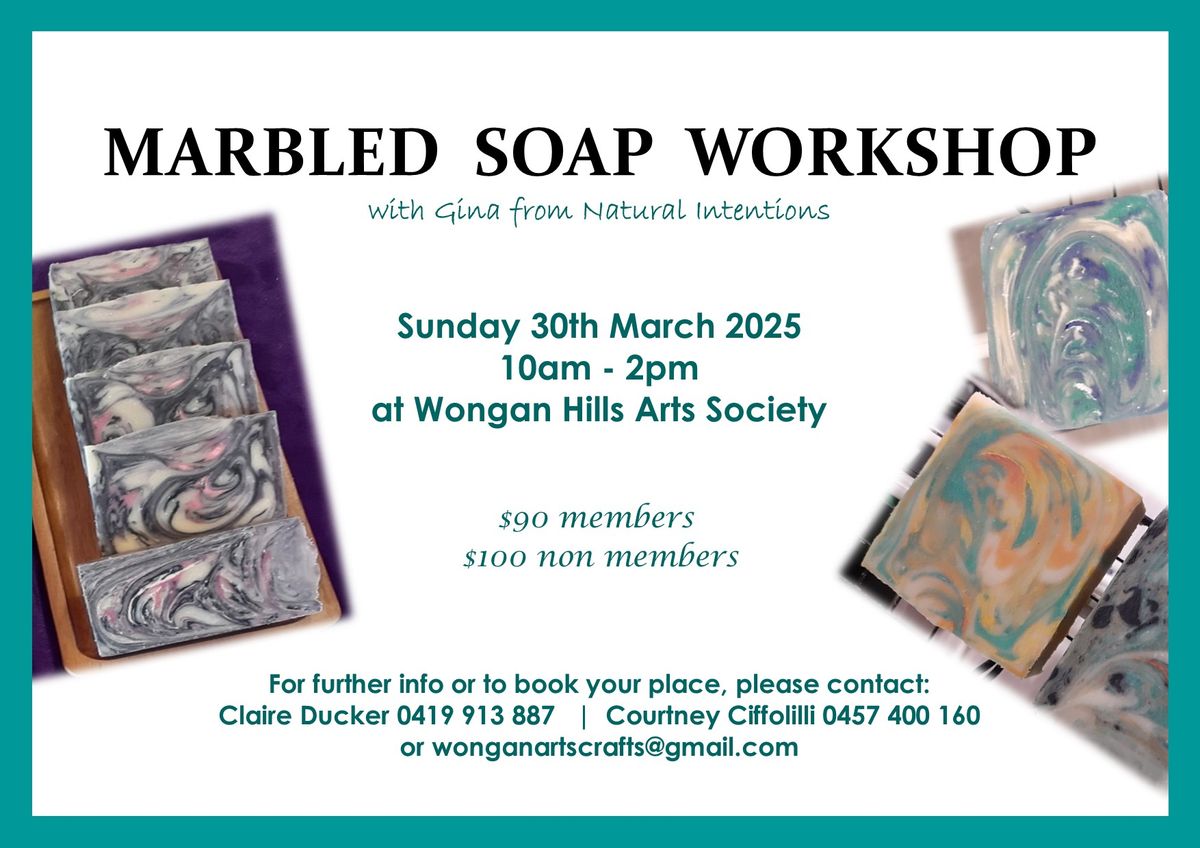 Marbled Soap Making Workshop with Gina