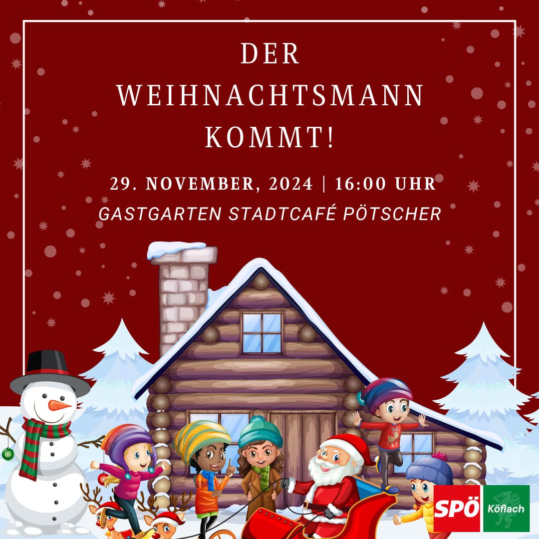 Weihnachtsmann bringt Adventskalender