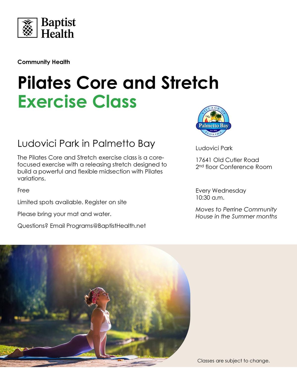 Pilates Core & Stretch Class