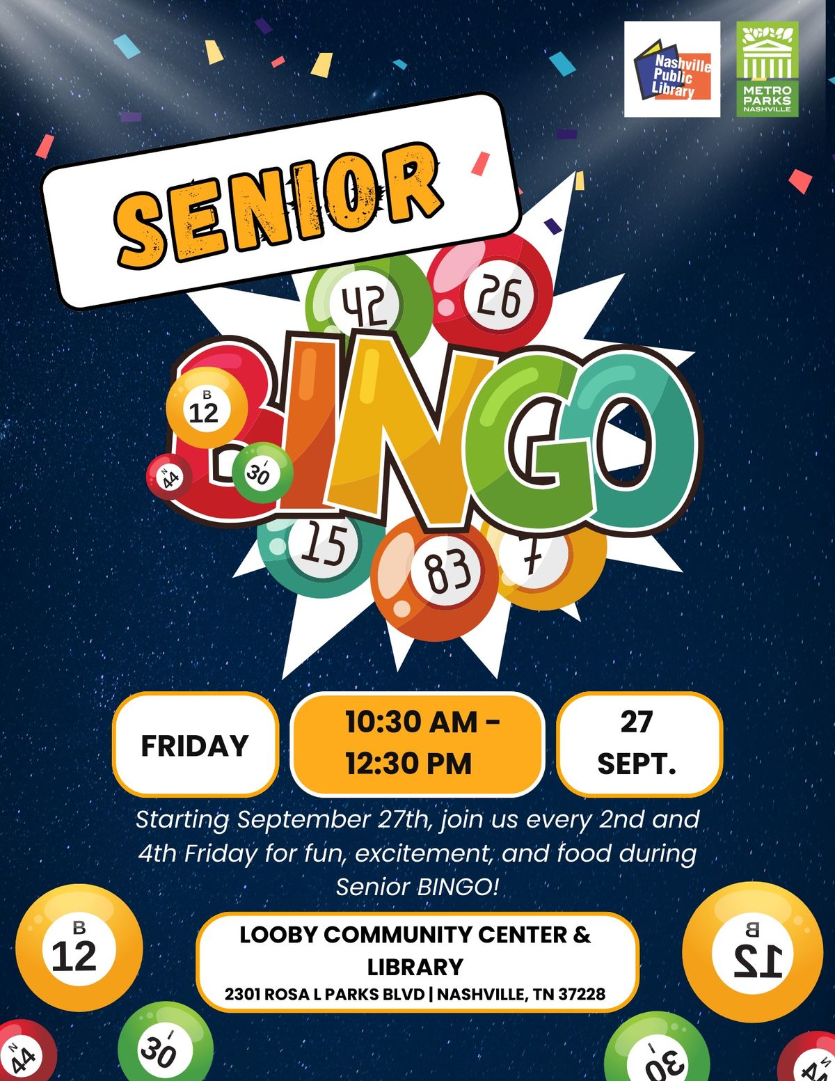 Senior Bingo